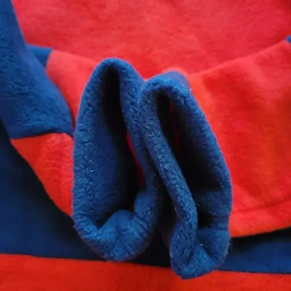 Victoria's Secret Pink Xs red/blue striped 3/4 zip pullover long sleeve - Picture 5 of 7